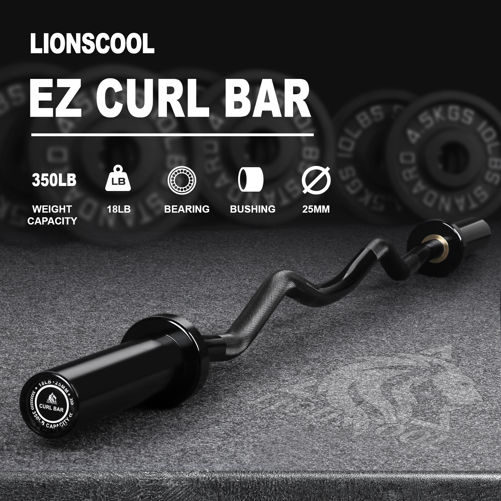 EZ Curl Bar - Black