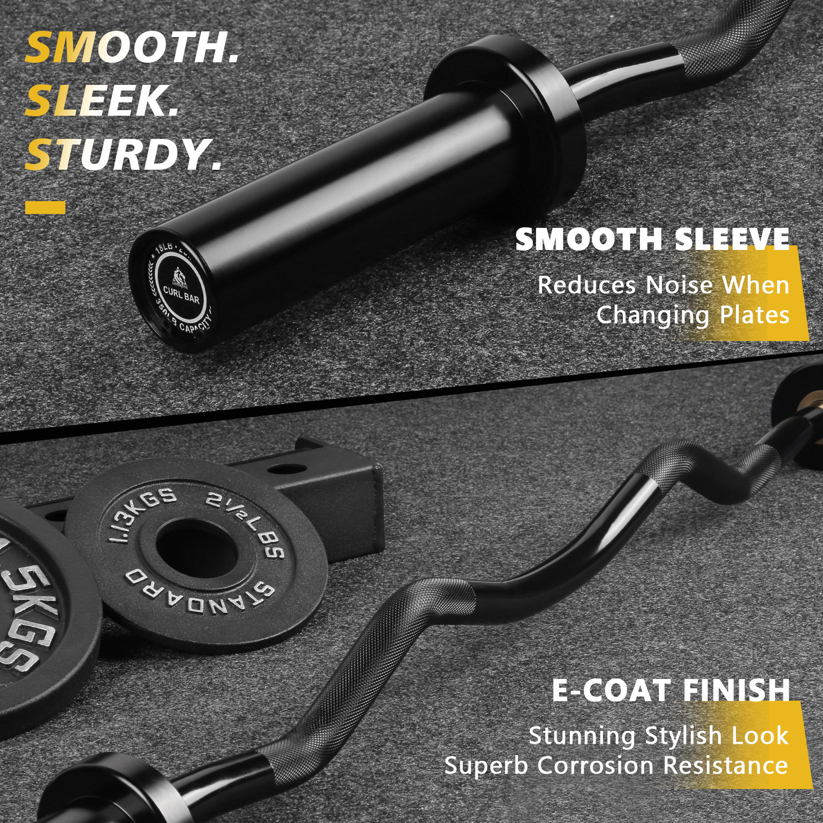 EZ Curl Bar - Black