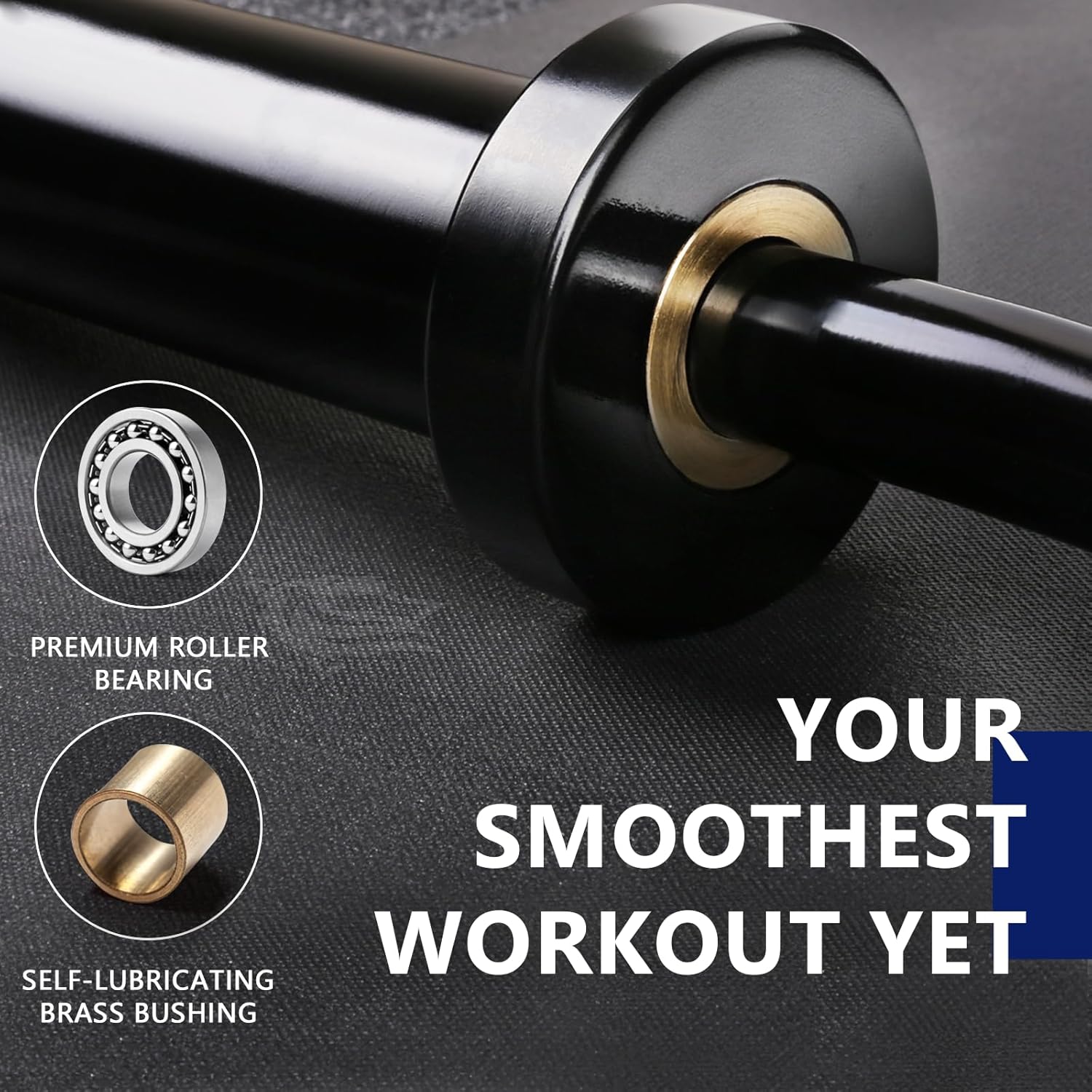 LIONSCOOL Premium 4ft Barbell for Strength Training and Olympic Weightlifting, 2 Inch Bar for Squats, Curls, Deadlifts, Presses, Hip Thrusts, 350LBS Weight Capacity Available(CURL BAR+35LB GRIP PLATE SET)